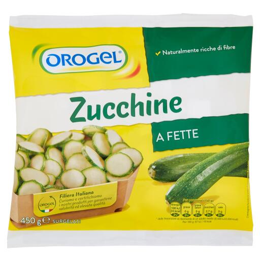 Zucchine a fette 450g Orogel
