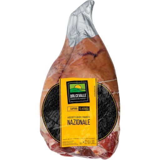 Prosciutto Crudo Nazionale Stagionato Addobbo peso 7/8 kg circa Dolcevalle