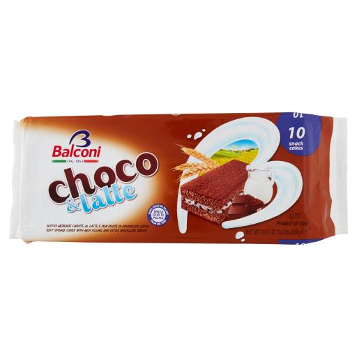 Choco&Latte conf. 10 pezzi 300g Balconi