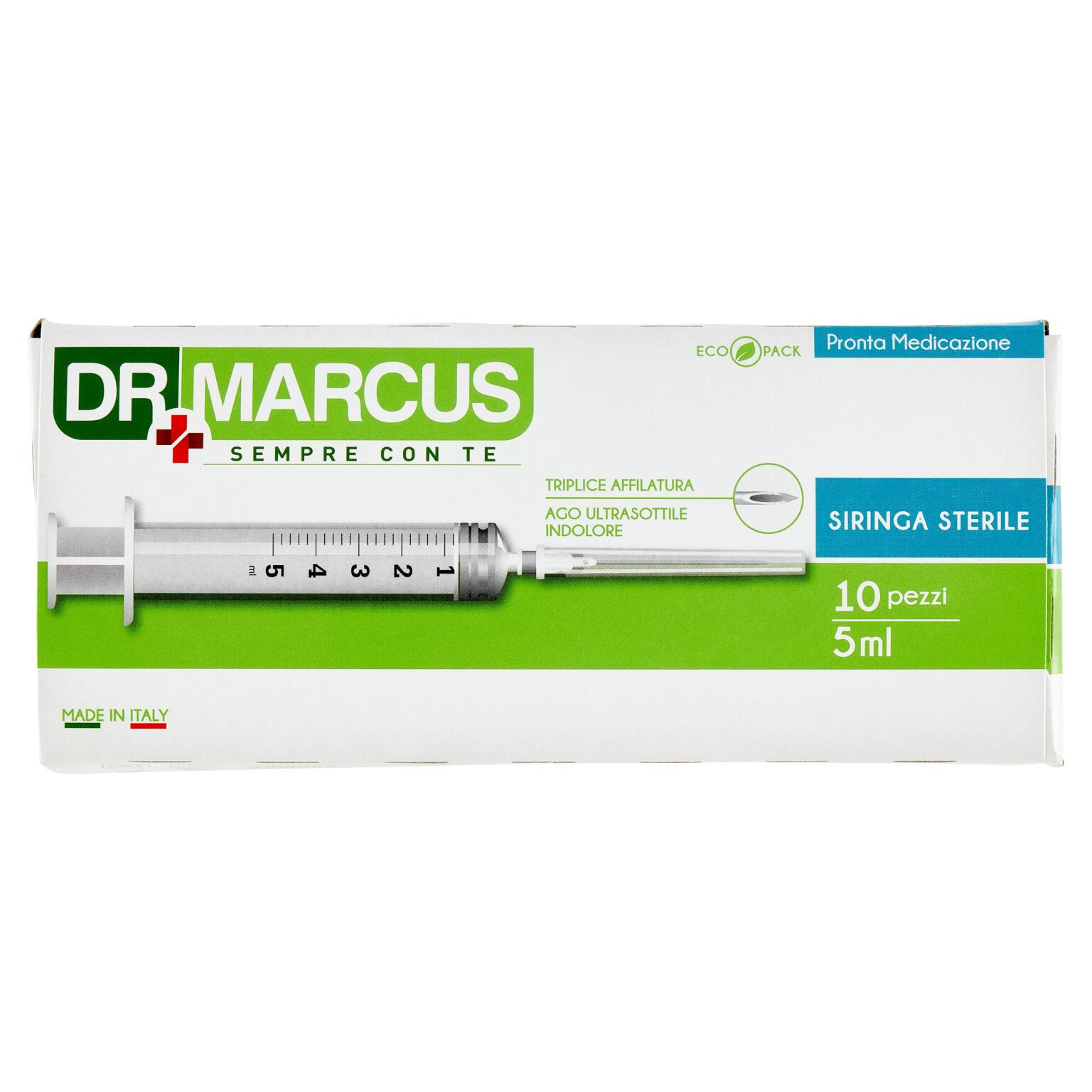 Siringhe sterili 10pezzi da 5ml Dr Marcus