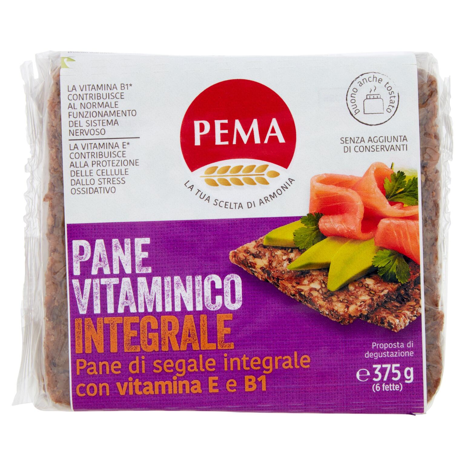 Pane Pema Integrale Multivitaminico 375g