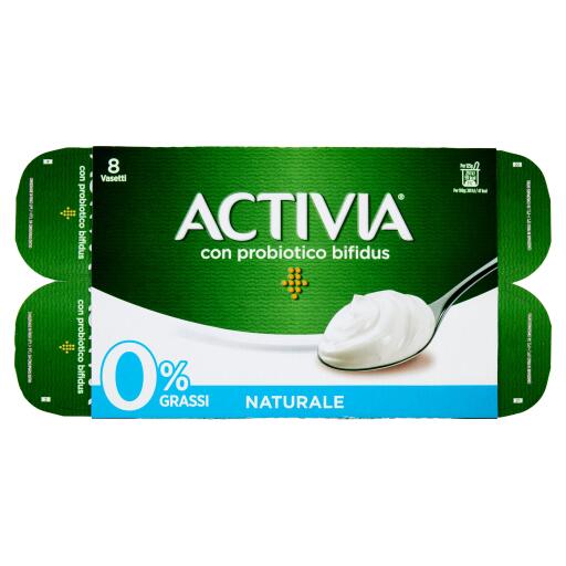 Yogurt Activia 8x125g bianco 0% naturale