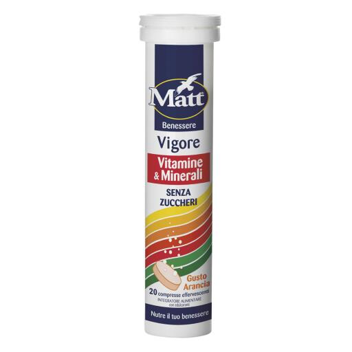 Integratore vigore 20 compresse effervescenti 80g Matt