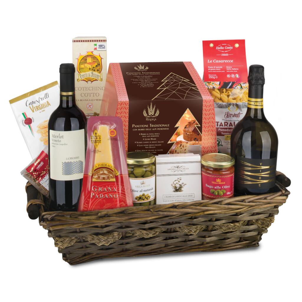 Cesto Natale Tulipano 13pezzi Casella