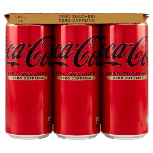 Coca cola zero senza caffeina cl33x6 lattine