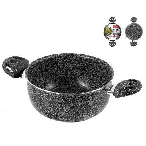 Casseruola a due manici 22cm antiaderente Stone