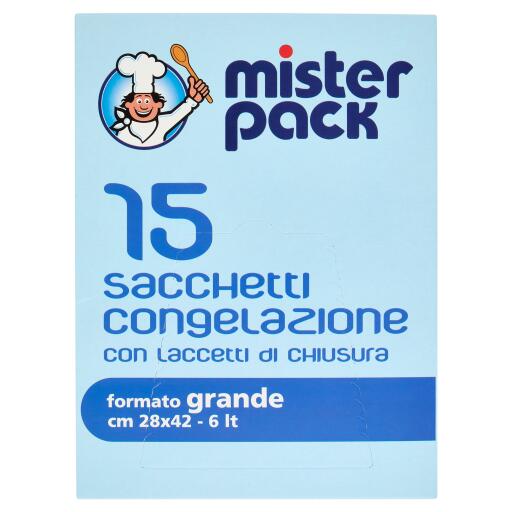 Sacchetti gelo grandi 15 pezzi Misterpack
