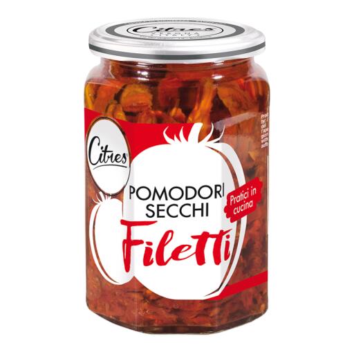 Pomodori secchi a filetti in olio 520g Citres