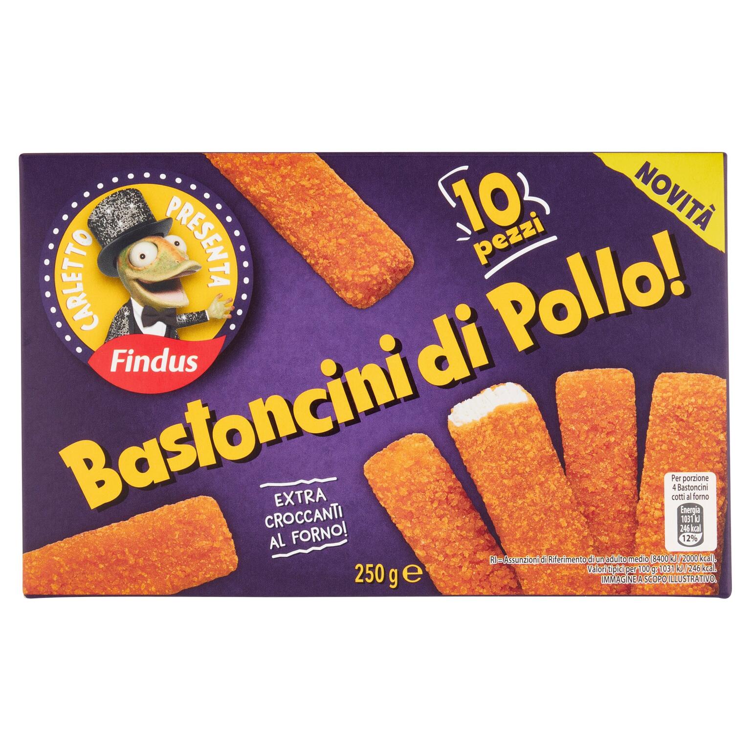 Bastoncini di pollo croccanti 250g Findus