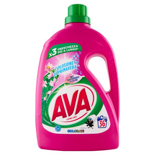 Liquido lavatrice esplosione primavera 36 lavaggi Ava