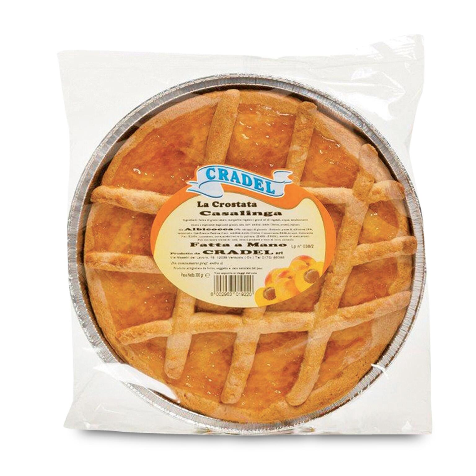 Crostata casalinga albicocca 300g Cradel
