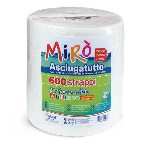 Rotolo 600 strappi microcollato