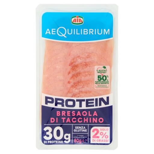 Bresaola Protein di Tacchino 80g Aequilibrium