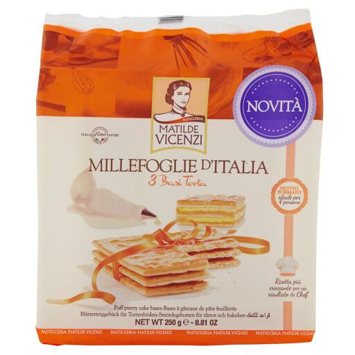 Millefoglie di Matilde 3Basi Torta Sfoglia 250g Vicenzi