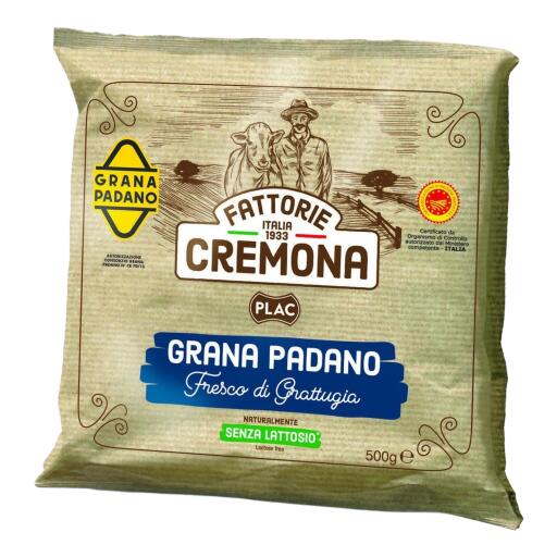 Grana Padano DOP fresco di grattugia 500g s/lattosio