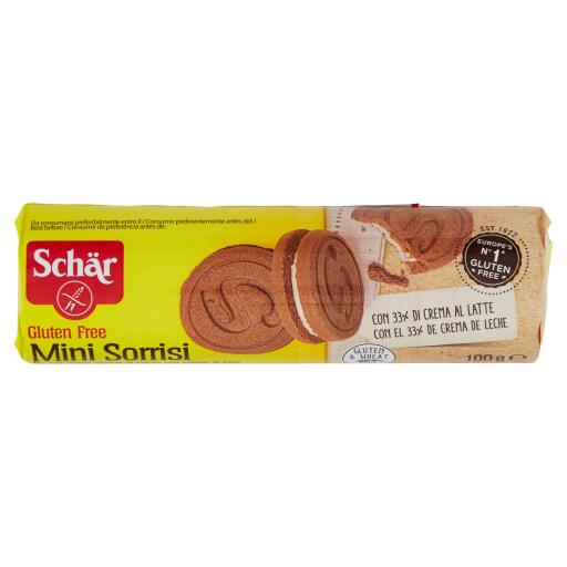 Mini Sorrisi Biscotti ripieni di crema al latte 100g Dr.Schar