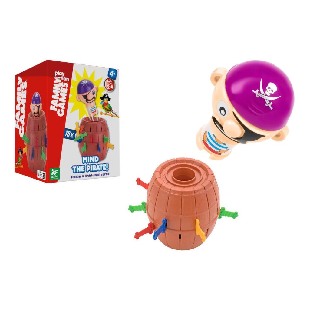 Gioco del pirata nella botte con 16 spade Globo