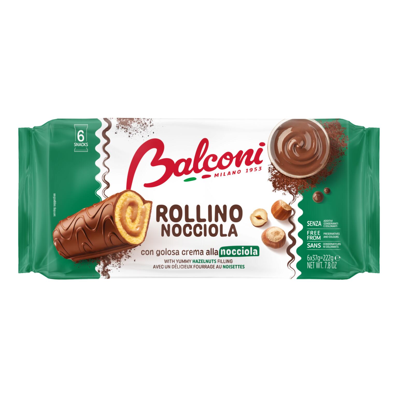 Rollino alla nocciola conf. 6 snack Balconi