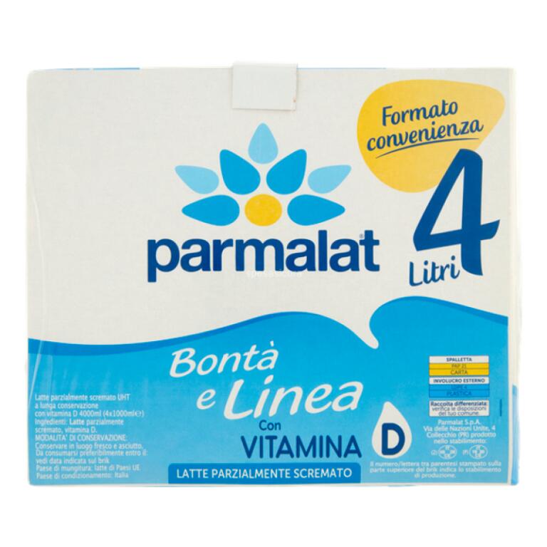 Latte UHT Parzialmente Scremato formato convenienza 1x4litri