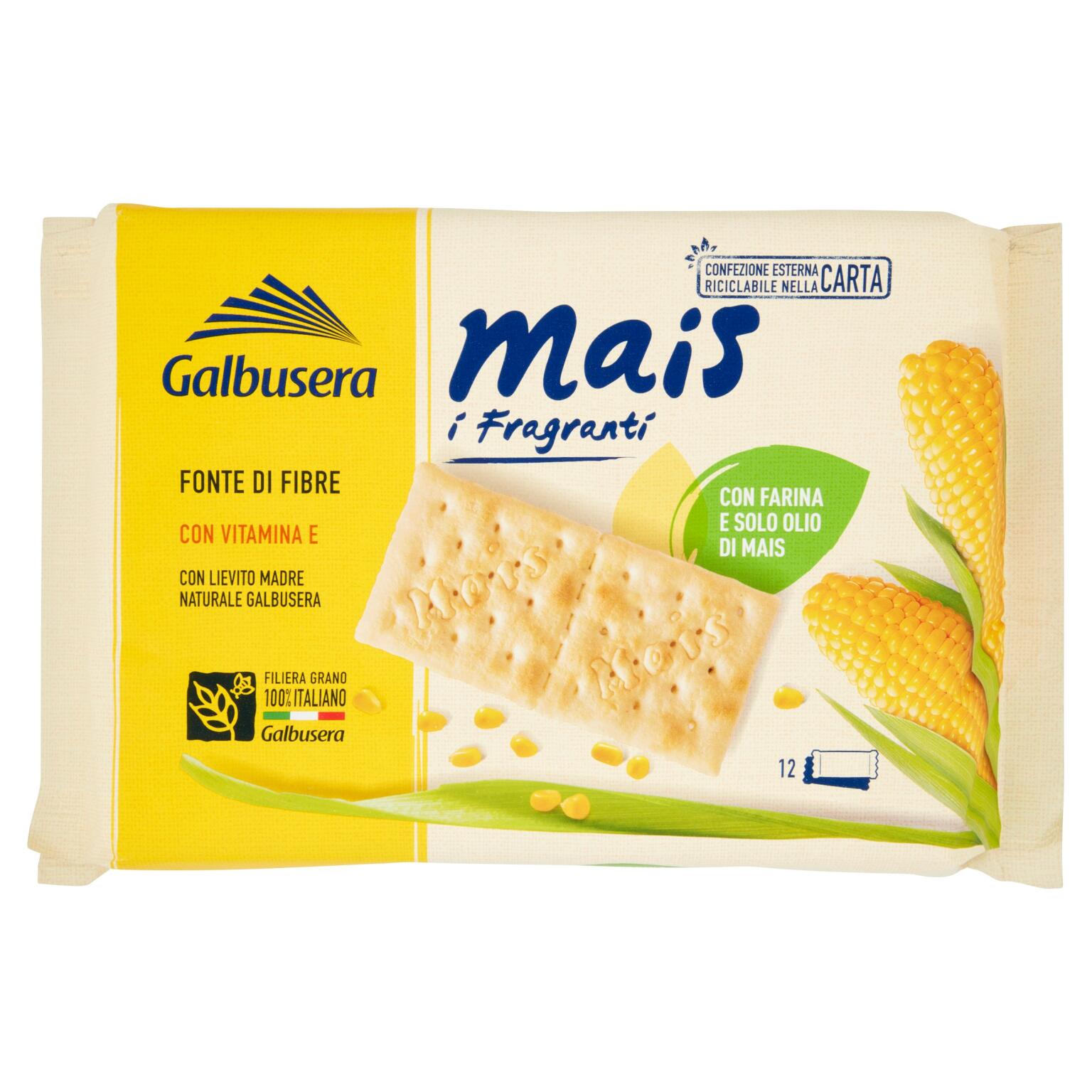 Cracker Mais 12 porzioni 400g Galbusera