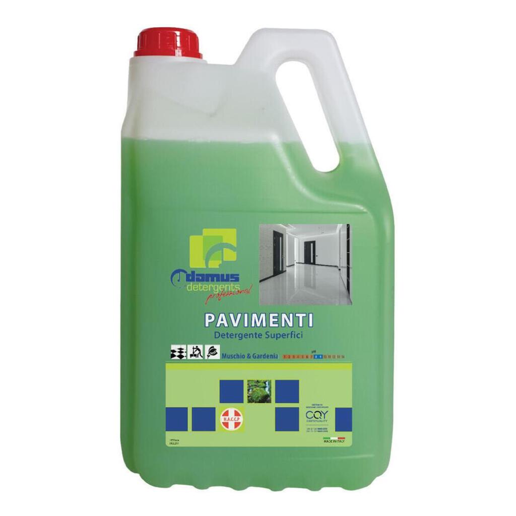 Detersivo pavimenti Domus Muschio e gardenia 5 litri