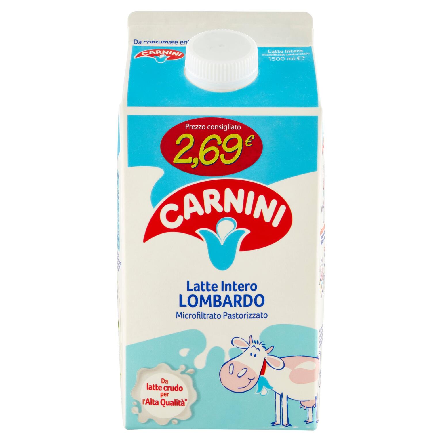 Latte Carnini Esl intero 1,5 l