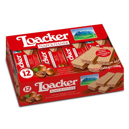 Wafer napolitaner 45gx12 Loacker