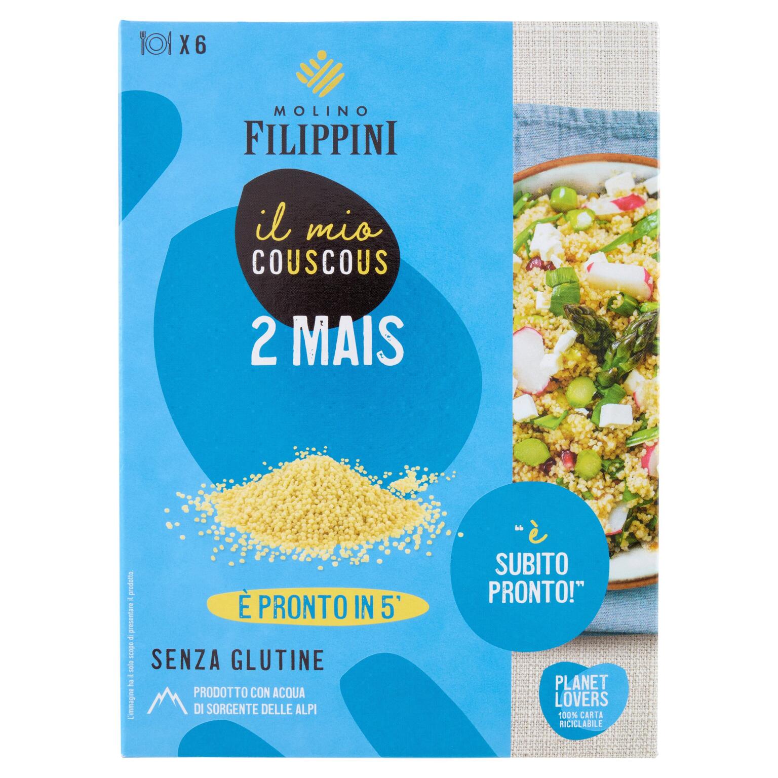 Cous Cous Due Mais (mais bianco e giallo)375g