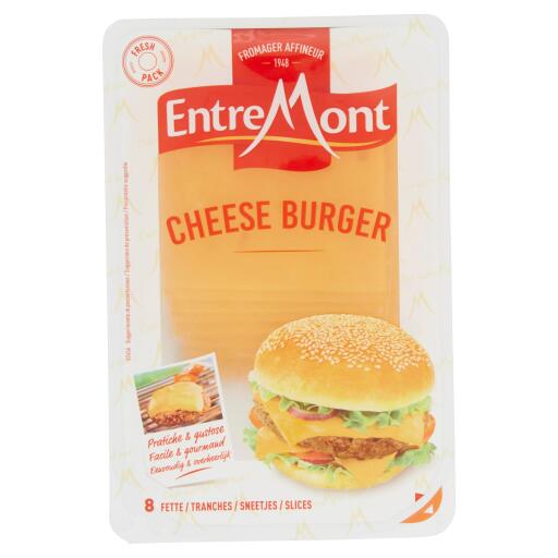 Cheese burger 8 fette 120g Entremont