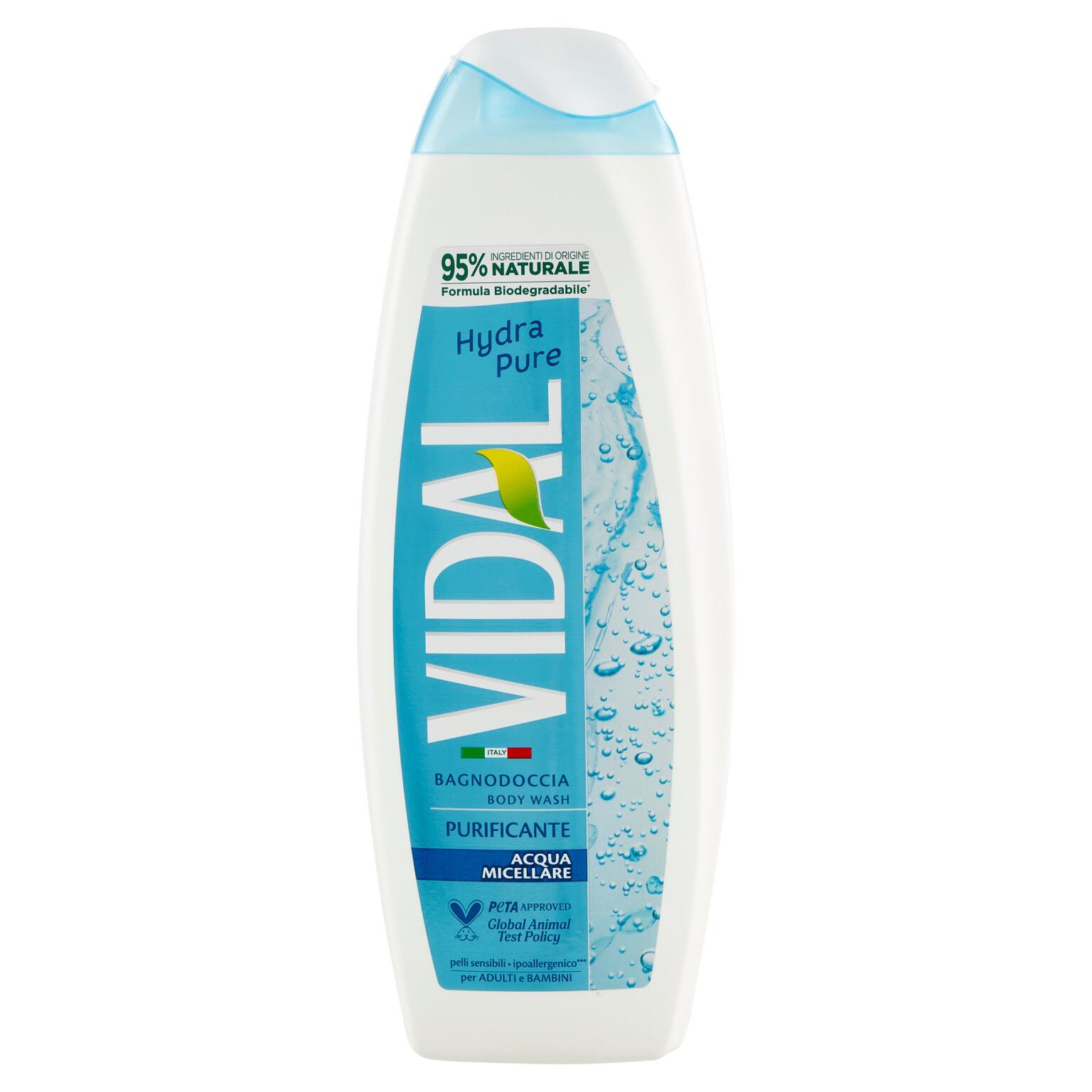 Bagnoschiuma Hydra Pure 500ml Vidal