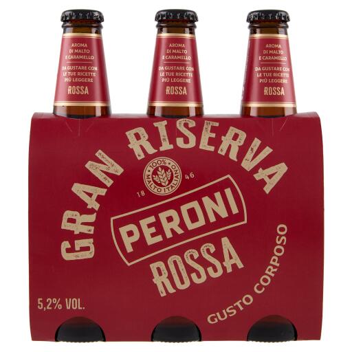 Birra Peroni gran riserva rossa 3x33cl bottiglia