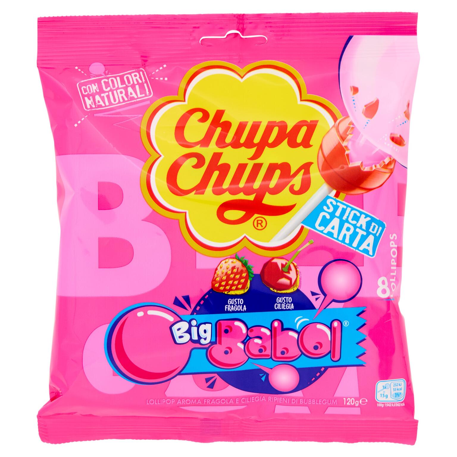 Big babol 8 lollipops 120g Chupa chups