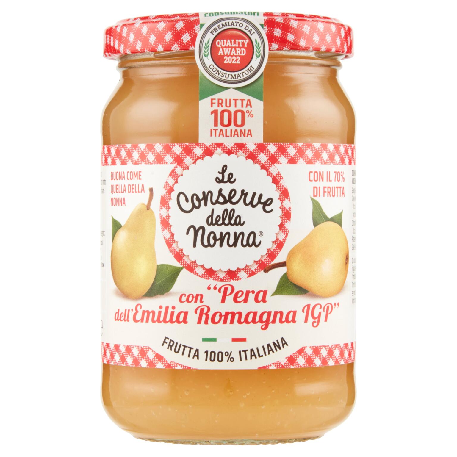 Confettura Extra di Pere dell'Emilia IGP 330g Le Conserve Della Nonna