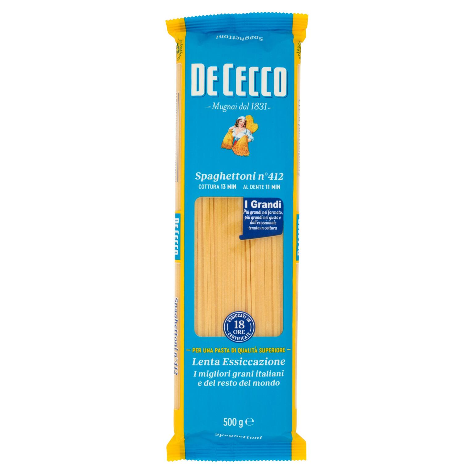 Pasta di semola di grano duro spaghettini n°11 500g De Cecco