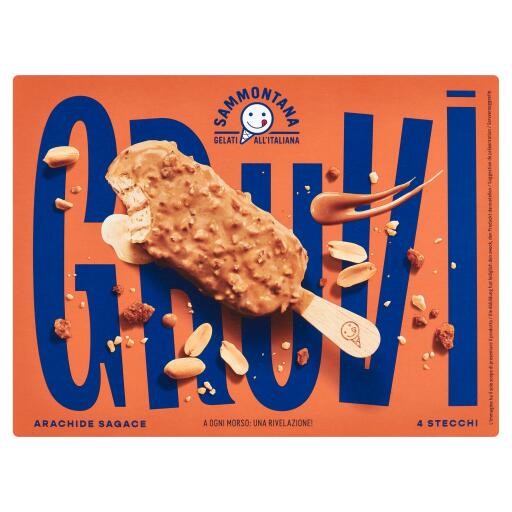 4 Stecco Gruvi Arachide 240g Sammontana