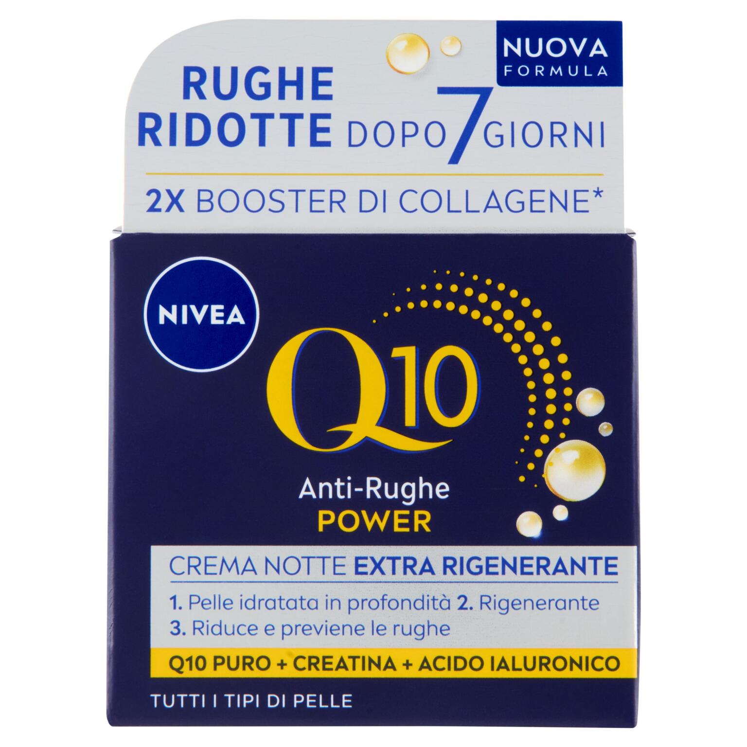 Crema notte antirughe coenzima Q10 e creatinina   50ml Nivea