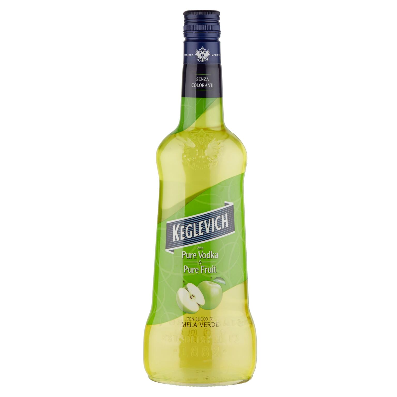 Vodka & mela verde fresh 18°70cl Keglevich