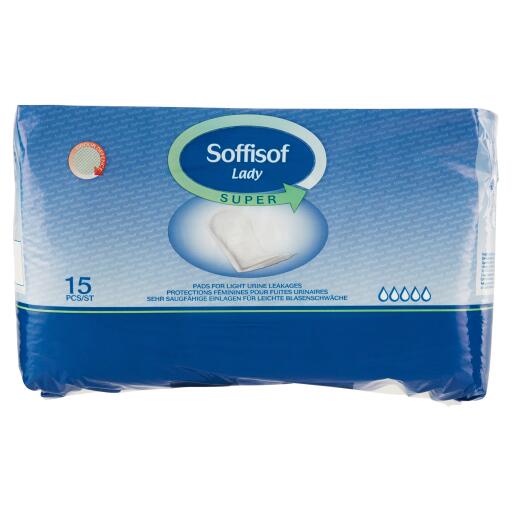 Assorbenti super 15 pezzi Soffisof Lady