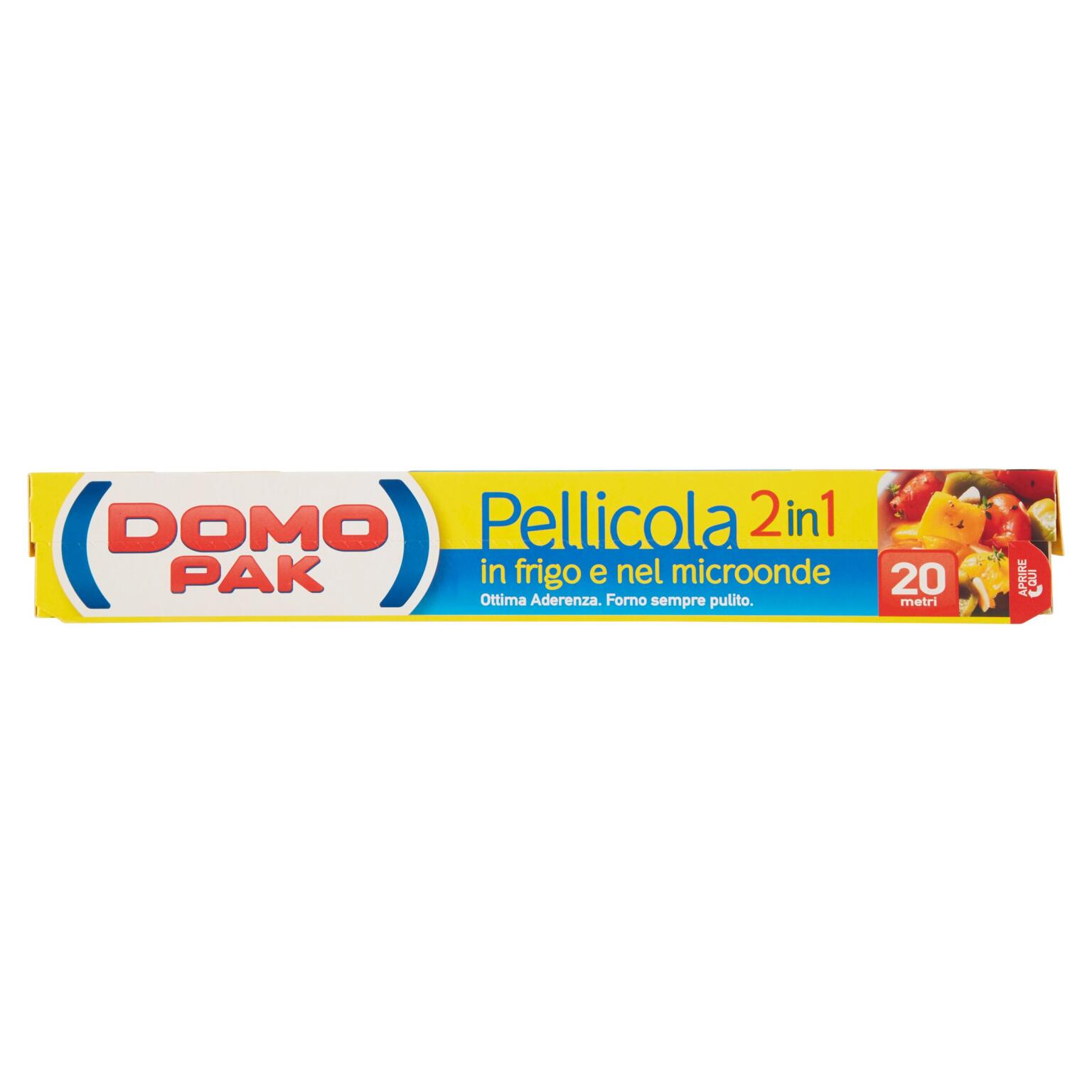 Pellicola 2in1 per frigo-microonde 20mt Domopak