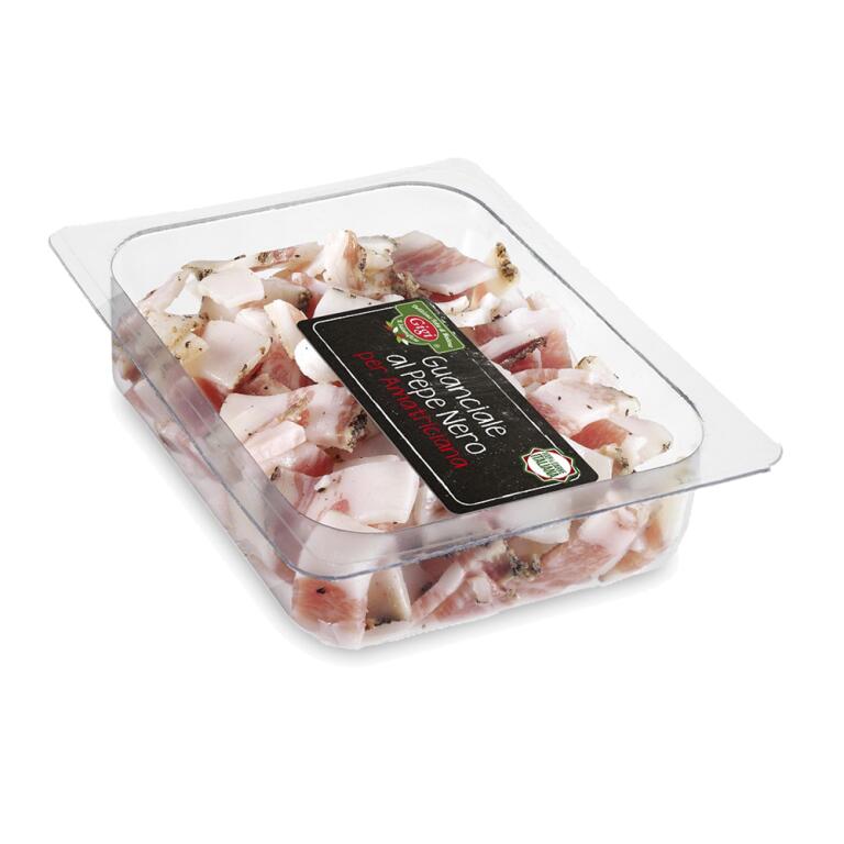 Guanciale al pepe nero in vaschetta 300g Gigi