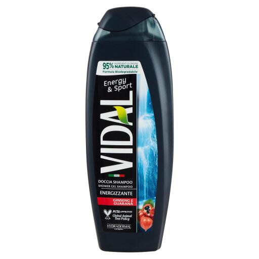 Docciaschiuma energy e sport ginseng e guaranà 250ml Vidal