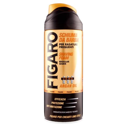 Schiuma da barba olio di argan 400ml Figaro