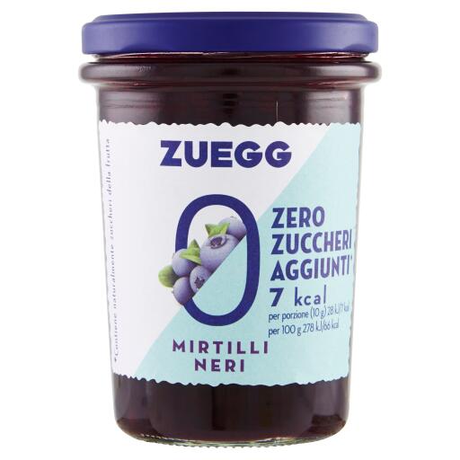 Confettura 220g Mirtillo Zero Zuccheri Aggiunti