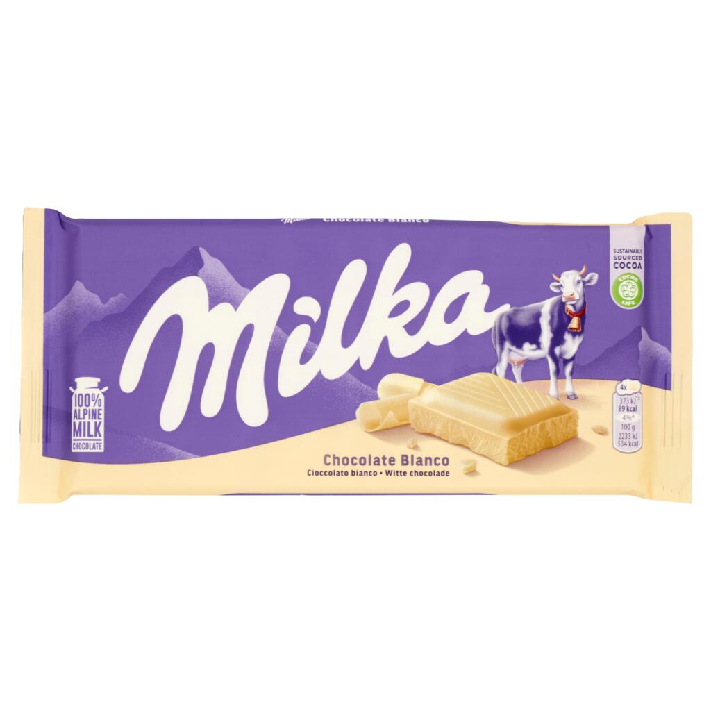Tavoletta di Cioccolato Bianco 90g Milka