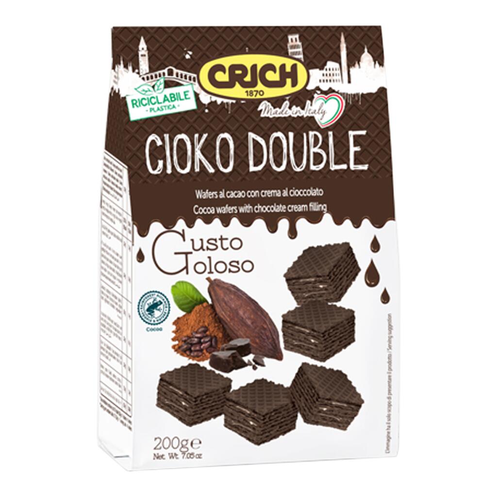 Wafer CioKo Double al cacao con crema al cacao 200g Crich