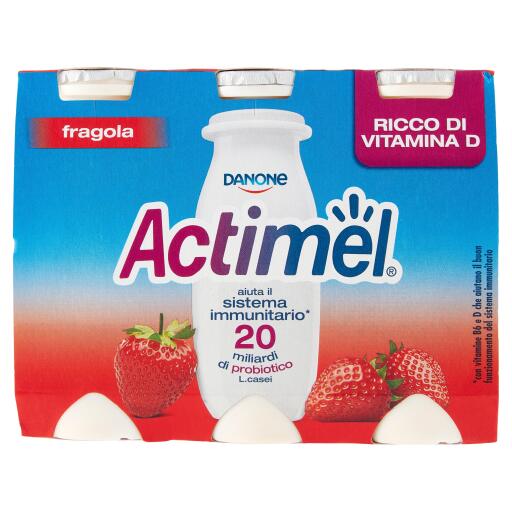 Actimel gusto fragola 6x100g Danone