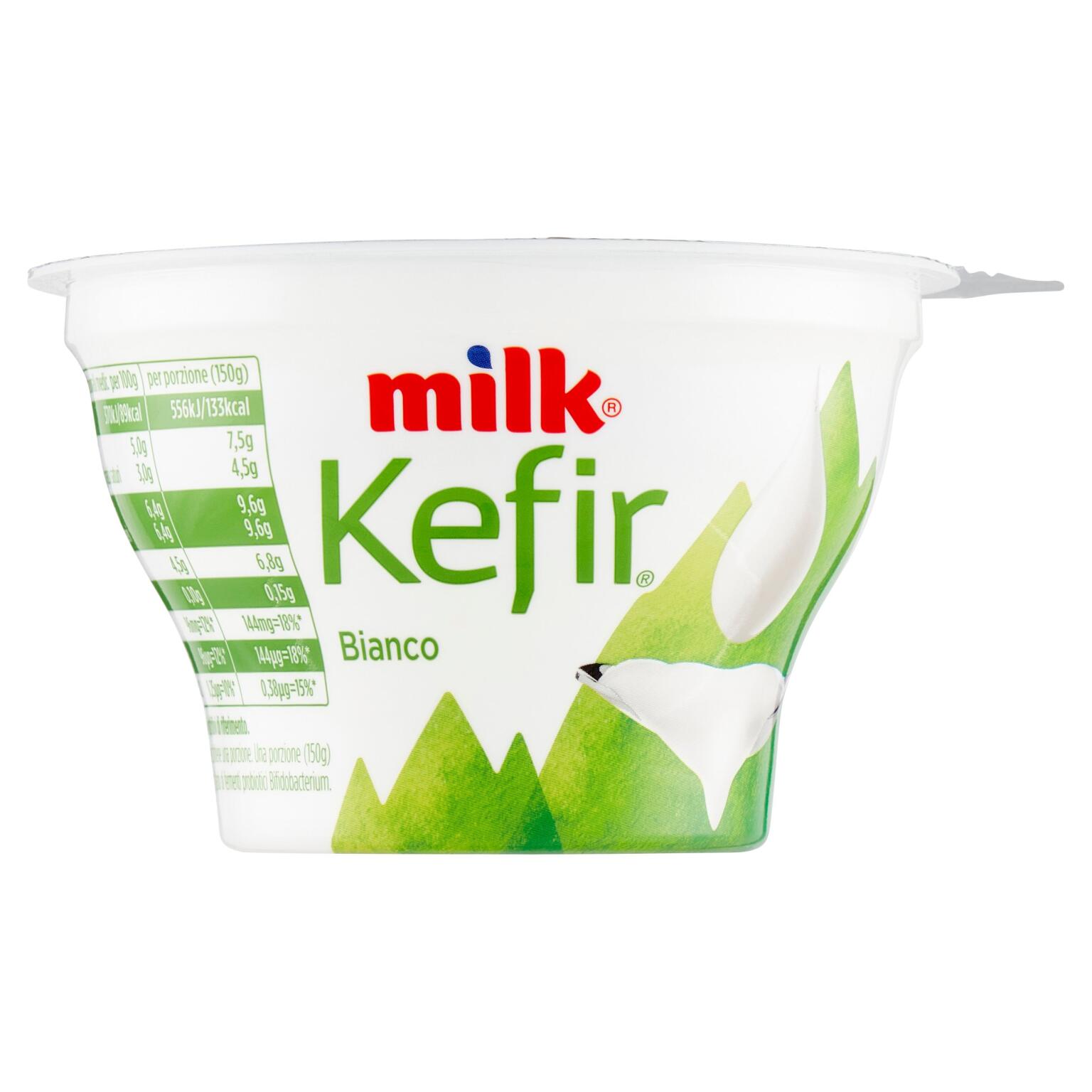 Milk kefir yogurt cremoso bianco 150g