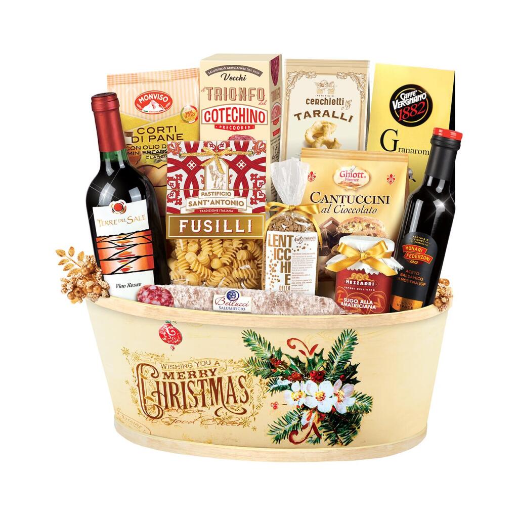 Cesto Natalizio Camelot 12pezzi Re Regalo