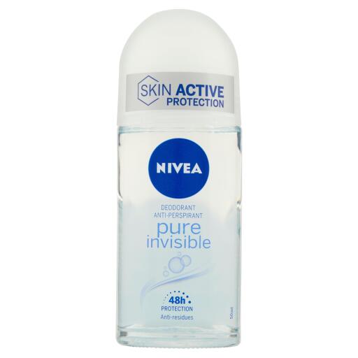 Deodorante roll on pure invisible 50ml 48h Nivea