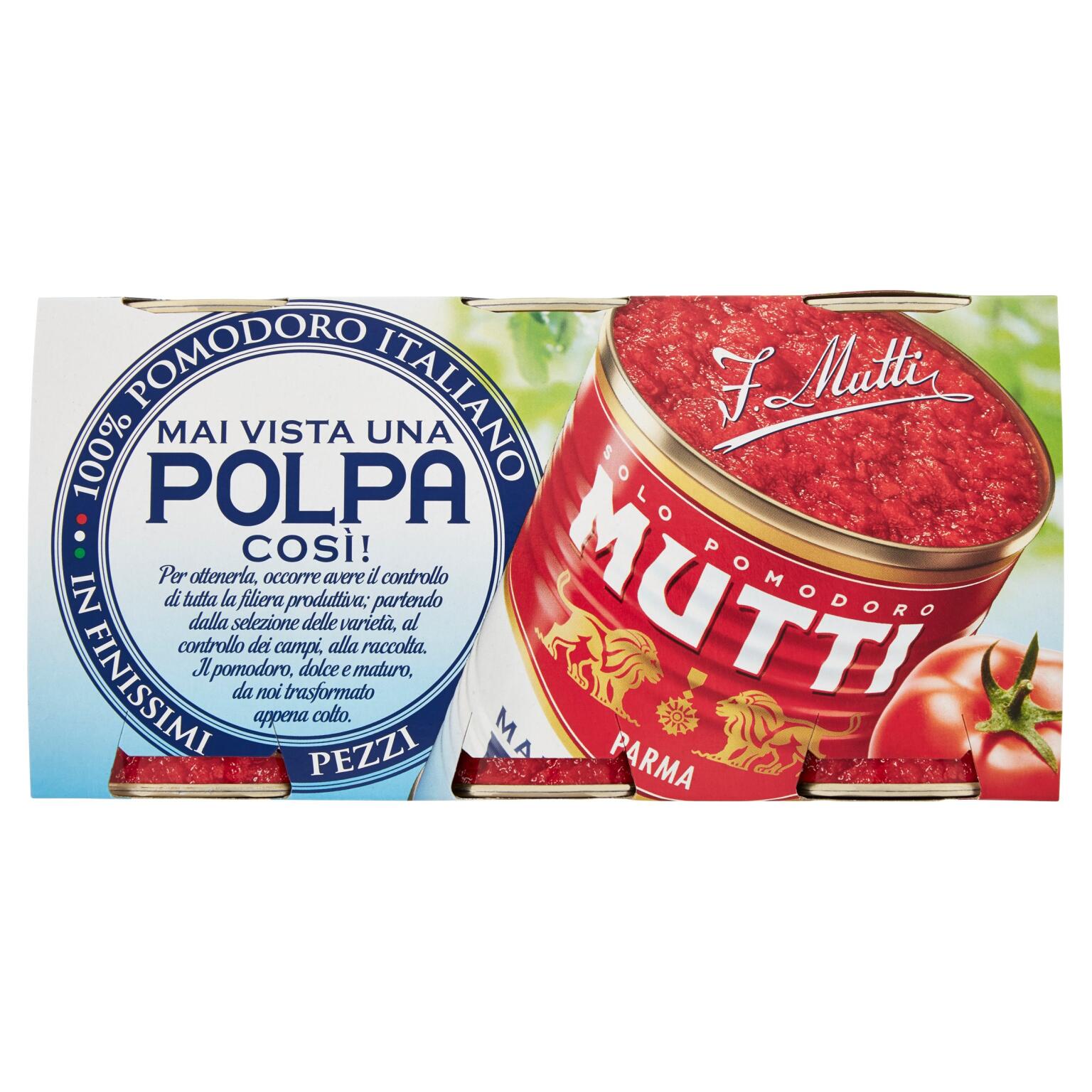 Polpa di pomodoro latta 3x400g Mutti